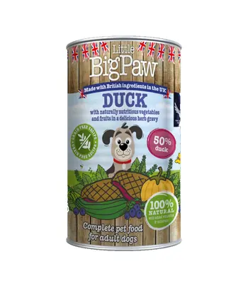 Little Big Paws Duck with Blueberries, Courgettes and Pumpkin - Puppy Adult Dogs
