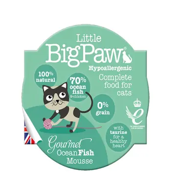 Little BigPaw Gourmet Ocean Fish Mousse Cat Food - 85 g