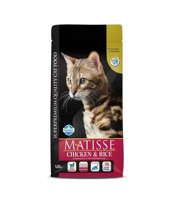 Matisse Chicken and Rice - Adult Cat Food, 1.5 kgs