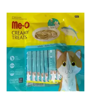 Me-O Creamy Treats with Bonito Flavor - Cat Wet Treat - 20 Pc
