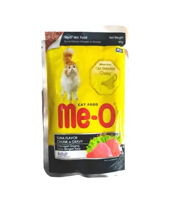 ME-O Tuna Flavour Chunks in Gravy – Adult Cat Wet Food