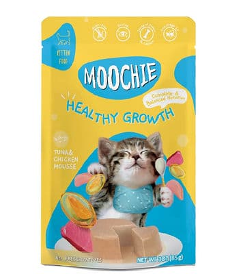 Moochie Wet Kitten Food Healthy Growth with Tuna,Chicken,85Gms
