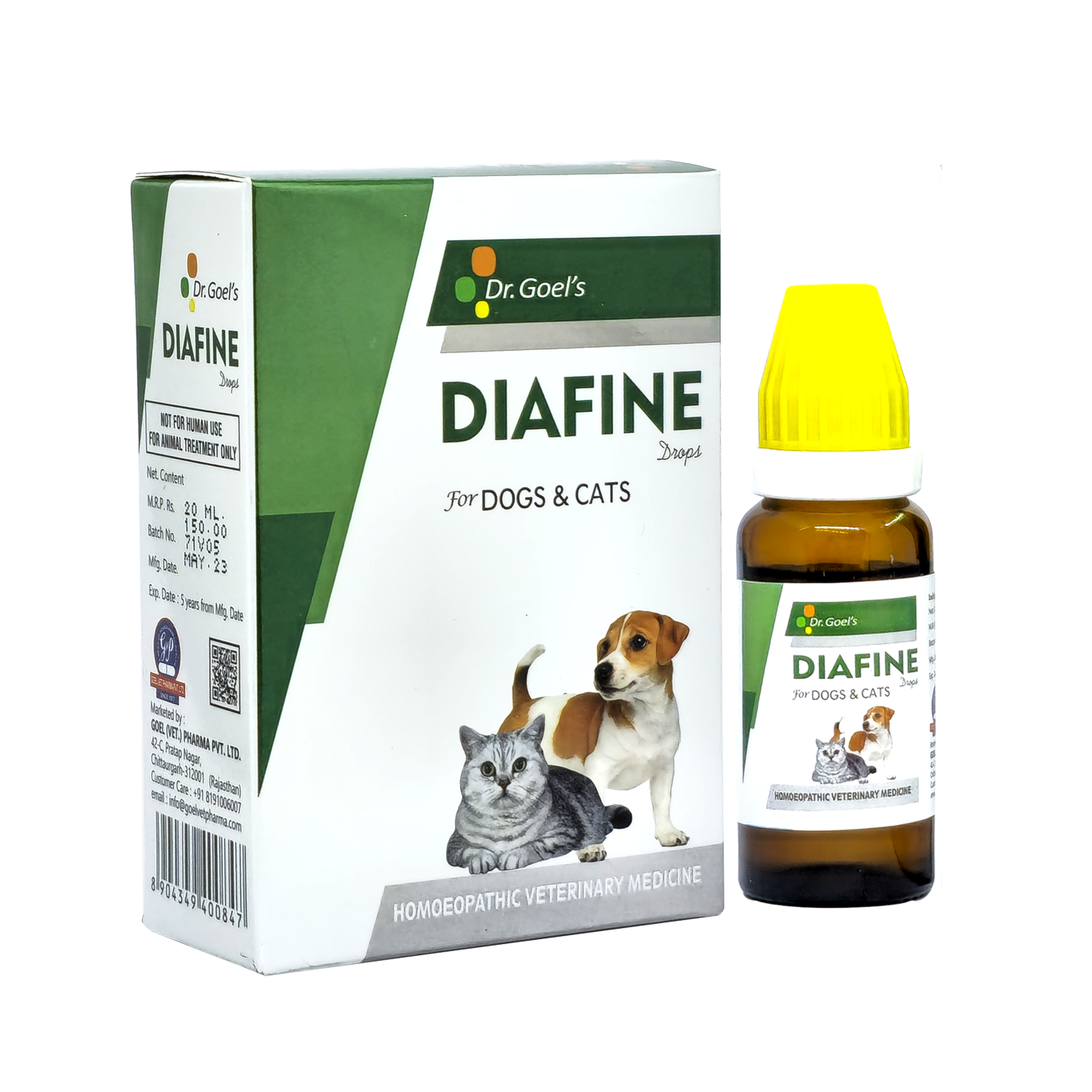 Dr.Goel's Diafine for pets 20ml