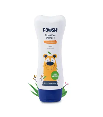 PAWSH Tick and Flea Shampoo,200 ml - Dogs and Cats