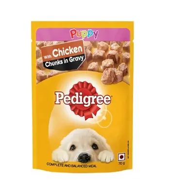Pedigree Puppy Chicken Chunks Gravy Wet Dog Food