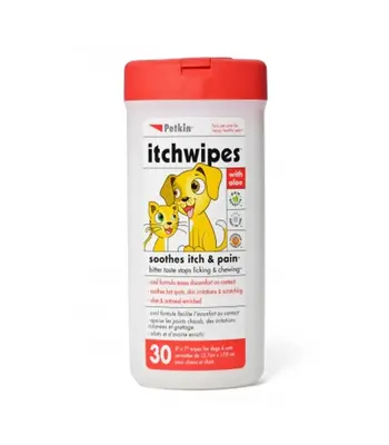 PETKIN Itch Wipes - Dogs and Cats