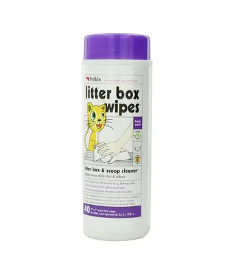 Petkin Litter Box Wipes - 40 Wipes