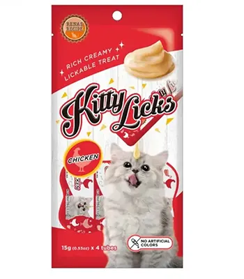 Rena's Recipe Kitty Licks Chicken Cat Treat - 15g X 4