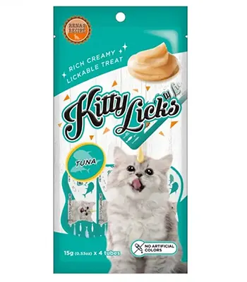 Rena's Recipe Kitty Licks Tuna Cat Treat - 15g X 4