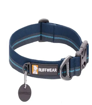 Ruffwear Flat Out Collar,Blue Horizon - Dog Collar