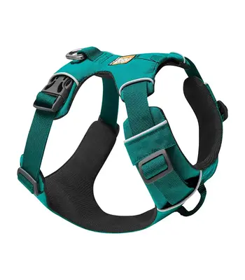 Ruffwear Front Range Dog Harness - Aurora Teal (Reflective Padded Harness for Training Everyday Wear)