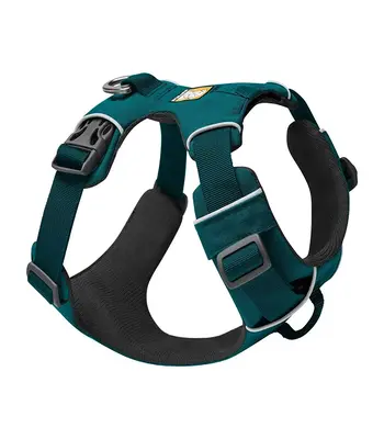 Ruffwear Front Range Dog Harness - Tumalo Teal (Reflective Padded Harness for Training Everyday Wear)