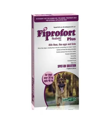 SAVAVET Fiprofort Spot - 20Kg to 40Kg - Puppy Adult