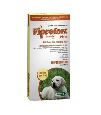SAVAVET Fiprofort Spot - Upto 10 kg - Puppy Adult