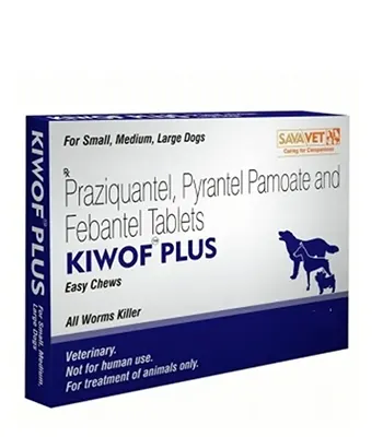 SAVAVET Kiwof Plus Deworming Tablets,10 Tablets - Puppies and Adult