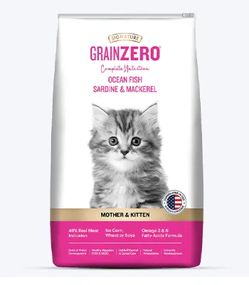 Signature Grain Zero Mother Kitten Dry Cat Food 1.2kg