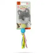 FOFOS Baby Pet Cat Teething Dog Toy, Grey - Small Medium Breed Puppy Toy