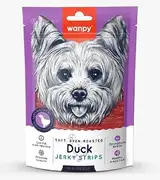 Wanpy Soft Oven Roasted Duck Jerky Strips - Dog Treats