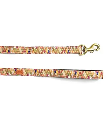 Super Tuff Dog Leash for Walking Running Training, Comfortable Heavy Duty Squares printed (Multicolor)