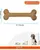 FOFOS Woodplay Bone Twins Dog Chew Toy - Puppies and Adult Dog Toy