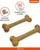 FOFOS Woodplay Bone Twins Dog Chew Toy - Puppies and Adult Dog Toy