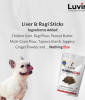 Luvin Nothing Else Chicken Liver and Ragi Sticks - 150g (Pack of 2) | Human-Grade Treats for Dogs and Cats | No Colors | No Flavors | No Preservatives 