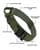 Whoof Whoof - Adjustable Tactical Collar Green, Heavy Duty, Medium to Large Dogs