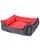 Furry Castle Chew Proof and Water repellent Lounger Dog Bed- Red