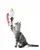 FOFOS Blocky Meow Bird Wand Cat Toy - Catnip Cat Toy