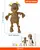FOFOS Fluffy Brown Cow, Knotted Legs Plush Dog Toy - Puppies and Dog Toy