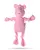 FOFOS Fluffy Pink Pig, Knotted Legs Plush Dog Toy - Puppies and Dog Toy