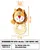 FOFOS Ring Lion Plush Dog Toy - Small and Medium Puppy Dog Toy