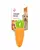 FOFOS Vegi Bites Carrot Squeaker Toy - Puppies and Adult Dog Toy