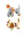 Trixie Plush Animal with Rope, Assorted- Small  Dogs Puppies