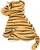 Trixie Tiger Plush Toy with Sqeaker, 21 cm