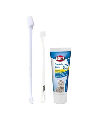 Trixie Cats Dental Hygiene Set - Cat Toothbrush and Toothpaste 50g