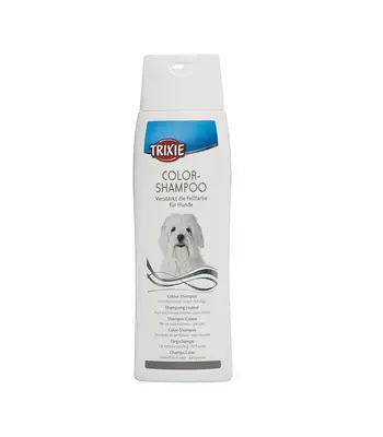 Trixie Colour Shampoo for White Light Coats,250 ml - Puppies Adult Dogs
