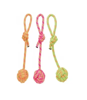 TRIXIE Playing Rope with woven in ball - Puppies and Adult - 37 cm