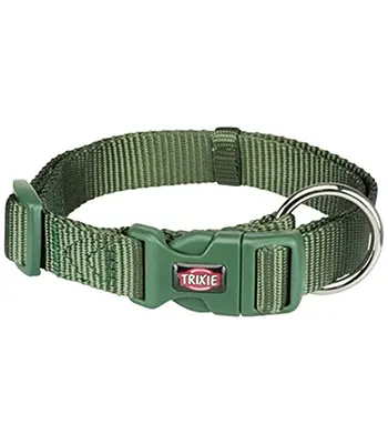 Trixie Premium Nylon Dog Collars (Forest) - Puppies Adult Dogs