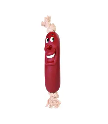 Trixie Sausages on a Rope , Vinyl Dog Toy, 11 cm