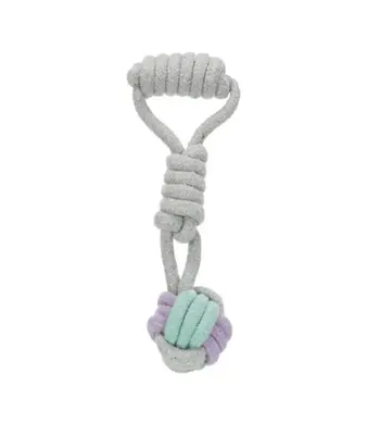 Trixie Woven-In Ball Rope with handle Dog Toy