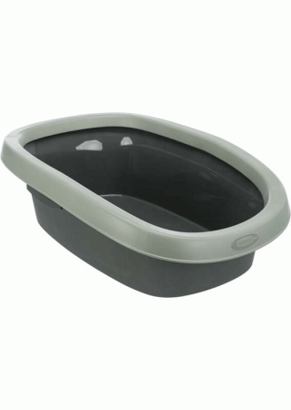 Trixie Be Eco Carlo Litter Tray With Rim, Grey - Cats Kittens
