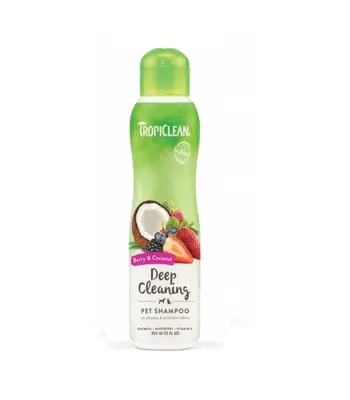 TropiClean Berry Coconut, Deep Cleansing Shampoo, 355 ml
