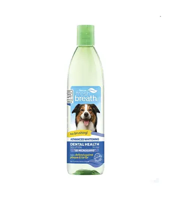 Tropiclean Fresh Breath Water Additive for Dogs - Advanced Whitening,473 ml
