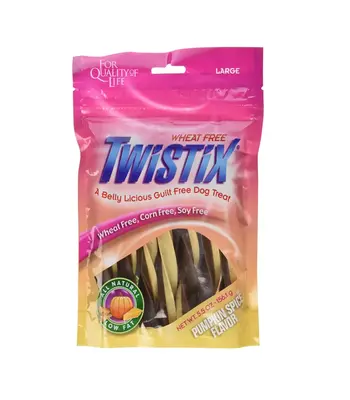 Twistix Pumpkin Spice Dental Sticks,156 Gms - Medium and Large Breed Dog