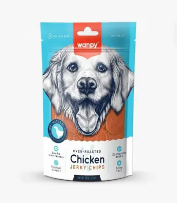 Wanpy Oven Roasted Chicken Jerky Chips - Dog Treats