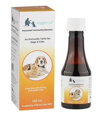 Wiggles Cat Immunity Booster Syrup,100 ml - Dogs Cats