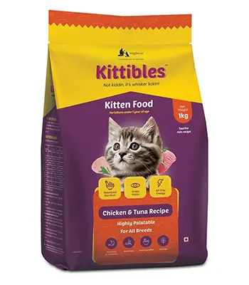 Wiggles Kittibles Chicken and Tuna - Kitten Dry Food